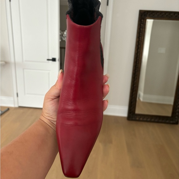 Brunello Cucinelli Leather Acne Boots; Excellent condition; Size 38; Burgundy ; - Picture 8 of 12